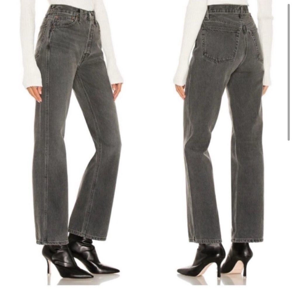 RE/DONE Originals 90s High Rise Loose in Vintage Ash Grey